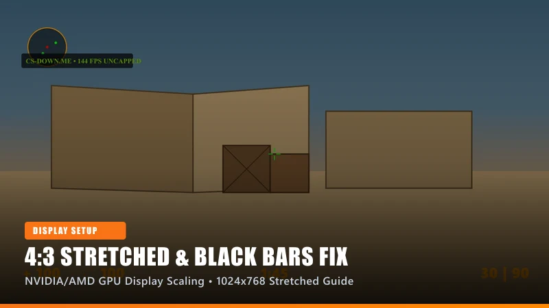 CS 1.6 Stretched 4:3 Resolution & Black Bars Fix (NVIDIA, AMD & Intel)
